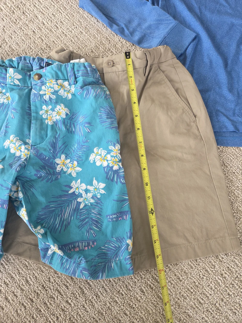 Vineyard Vines Blue Quarter-Zip Pullover for Kids - Teal Floral Shorts Included